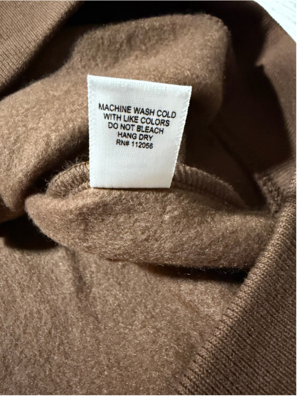 Zenana Brown Crewneck Sweatshirt Size L - Picture 6 of 6